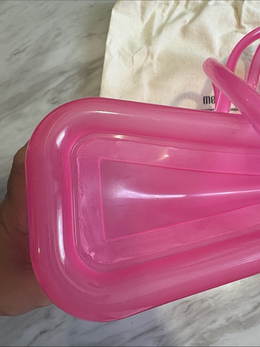 Tear x Melissa Hot Pink Jelly Crossbody Bag - Picture 5 of 5